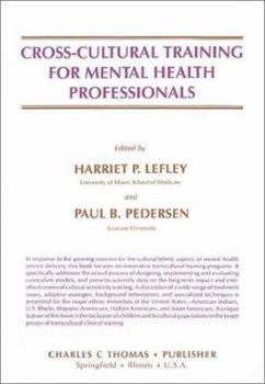 Hardcover Cross-Cultural Training for Mental Health Professionals Book