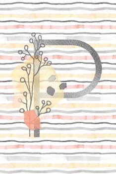 Paperback Food and Exercise Journal with Monogram Letter P: Daily Fitness Tracker for Women Book