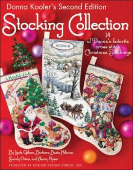 Paperback Donna Kooler's Stocking Collection: 14 More of Donna's Favorite Cross Stitch Christmas Stockings Book