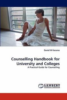 Paperback Counselling Handbook for University and Colleges Book