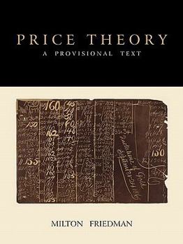 Paperback Price Theory: A Provisional Text Book