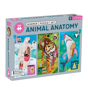 Game Animal Anatomy Science Puzzle Set Book