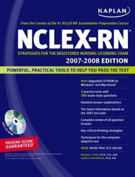 Paperback Kaplan NCLEX-RN: Strategies for the Registered Nursing Licensing Exam [With CDROM] Book