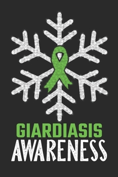 Paperback Giardiasis Awareness: Christmas Snowfall College Ruled Giardiasis Awareness Journal, Diary, Notebook 6 x 9 inches with 100 Pages Book