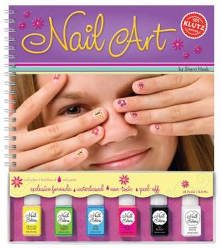 Hardcover Nail Art [With 6 Non-Toxic Nail Paints] Book