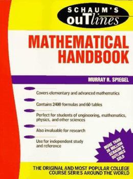 Paperback Schaum's Outline of Mathematical Handbook of Formulas and Tables Book