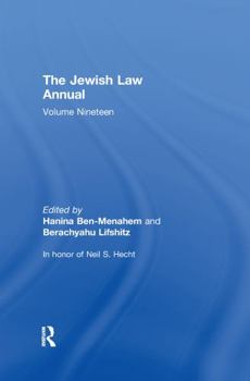 Paperback The Jewish Law Annual Volume 19 Book