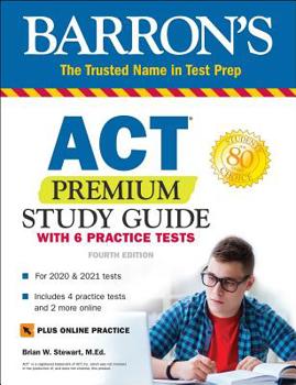 Paperback ACT Premium Study Guide with 6 Practice Tests Book