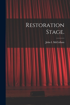 Paperback Restoration Stage. Book