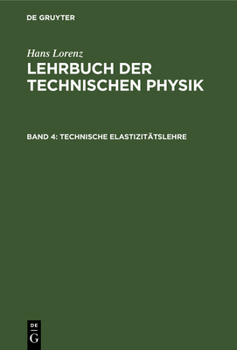 Hardcover Technische Elastizitätslehre [German] Book