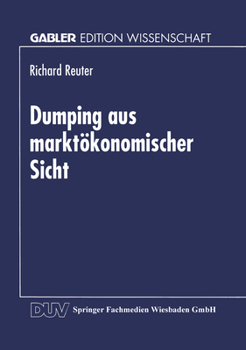 Paperback Dumping Aus Marktökonomischer Sicht [German] Book