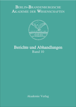 Hardcover Berichte und Abhandlungen, Band 10 [German] Book