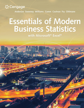 Electronics Mindtap for Anderson/Sweeney/Williams/Camm/Cochran/Fry/Ohlmann's Essentials of Modern Business Statistics with Microsoft Excel, 1 Term Printed Access Book
