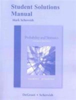 Paperback Student Solutions Manual for Probability and Statistics Book