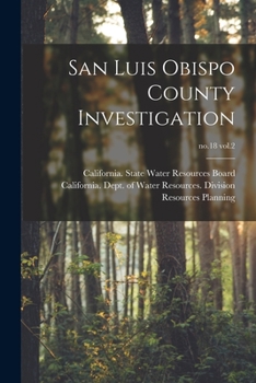 Paperback San Luis Obispo County Investigation; no.18 vol.2 Book
