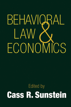 Hardcover Behavioral Law and Economics Book