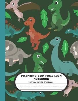 Primary Composition Notebook Story Paper Journal: Dotted Midline and Picture Space | Grades K-2 To K-5 School Exercise Book For Kids  119 Pages