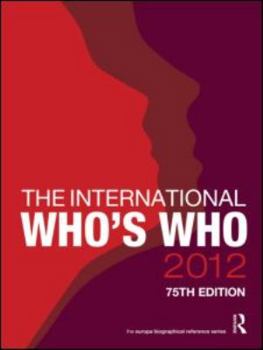Hardcover The International Who's Who Book