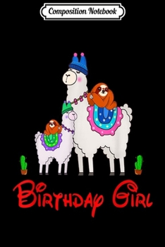 Composition Notebook: Cool Cute Llama Alpaca Cactus Girls Women & Men Birthday  Journal/Notebook Blank Lined Ruled 6x9 100 Pages