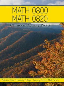 Spiral-bound Math 0800/Math 0820: Classroom Activity Packet Book