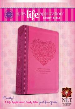 Paperback Girls Life Application Study Bible-NLT Book