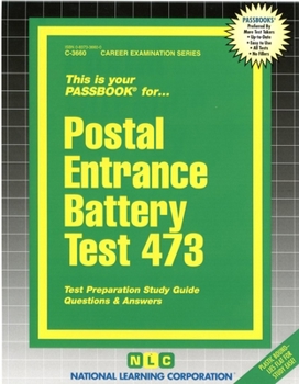 Paperback Postal Entrance Battery Test: Test Preparation Study Guide, Questions & Answers Book