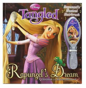 Hardcover Disney Tangled: Rapunzel's Dream Storybook with Musical Hairbrush Book