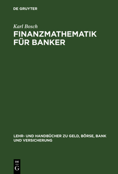 Hardcover Finanzmathematik für Banker [German] Book