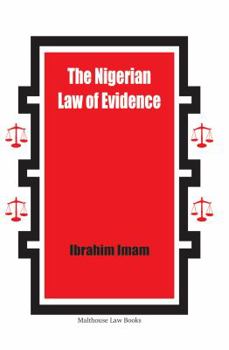 Paperback The Nigerian Law of Evidence Book