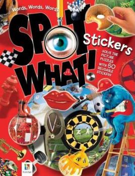 Paperback Words Words Words Spot What! Stickers (Spot What! Sticker Books) Book