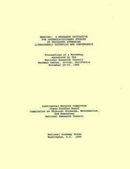 Paperback Margins: A Research Initiative for Interdisciplinary Studies of the Processes Attending Lithospheric Extension and Convergence Book
