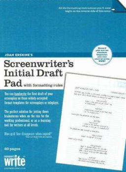 Spiral-bound Screenwriter's Initial Draft Pad: With Formatting Rules Book