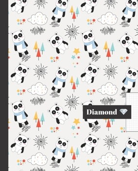 CUADERNO ESCOLAR: Precioso cuaderno de hoja cuadriculada 4 milímetros |  Tamaño especial para la mochila o cartera del colegio  | 120 páginas de Papel ... diseño de osos Panda. (Spanish Edition)