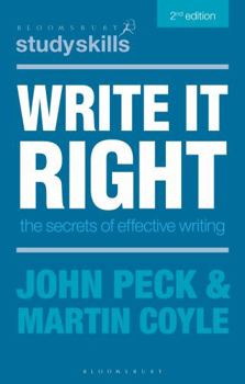 Paperback Write it Right: The Secrets of Effective Writing Book