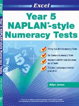 Paperback Excel - Year 5 Naplan*-style Numeracy Tests (Naplan Tests Are Sat By Students Australia-wide) Express Courier From Sydney Book