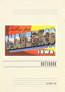 Vintage Lined Notebook Greetings from Waterloo