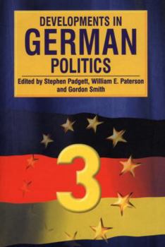 Paperback Developments in German Politics 3 Book