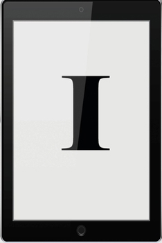 I: Personalized College Ruled Pages Notebook Journal Modern Black Tablet Tech Theme Bjournal Notepad Initial Monogram Letter I- Many Usage Handy Travel Size For Men Teens Boys