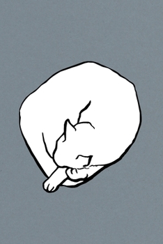 Notes: A Blank Squared Paper Journal with Sleeping Cat Cover Art