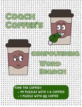 Coach Coffee's Confounding Word Search: A Funny Word Find Puzzle Book (Gag Gift Word Search)