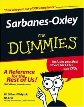 Paperback Sarbanes-Oxley for Dummies Book