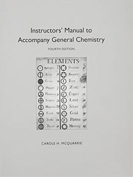 Hardcover Instructor's Manual to Accompany General Chemistry Book