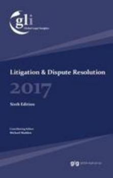Hardcover Global Legal Insights - Litigation & Dispute Resolution Book