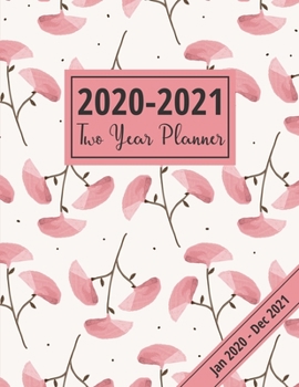 2020-2021 Two Year Planner: Watercolor Floral Design: 24 Month See It Bigger Planner With 2-Page Monthly Spreads & Notes Pages (2020-2021 A4 Diary)