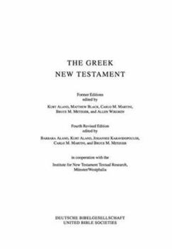 Loose Leaf UBS 4 Greek New Testament with Greek English Dictionary, Loose-Leaf Edition Book