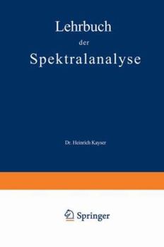 Paperback Lehrbuch Der Spektralanalyse [German] Book