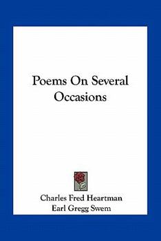 Paperback Poems On Several Occasions Book