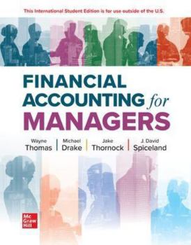 Paperback ISE Financial Accounting for Managers Book