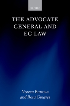 Hardcover The Advocate General and EC Law Book