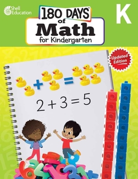 Paperback 180 Days of Math for Kindergarten: Practice, Assess, Diagnose Book